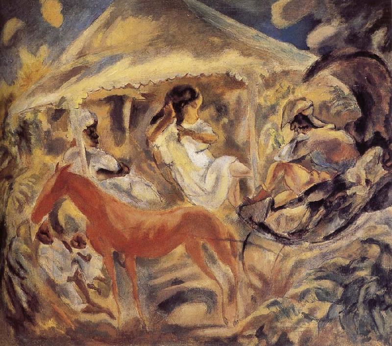 Red horse, Jules Pascin